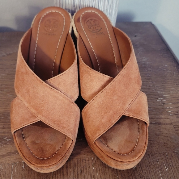 Tory Burch Espradille Wedges Size 7 - Picture 4 of 10
